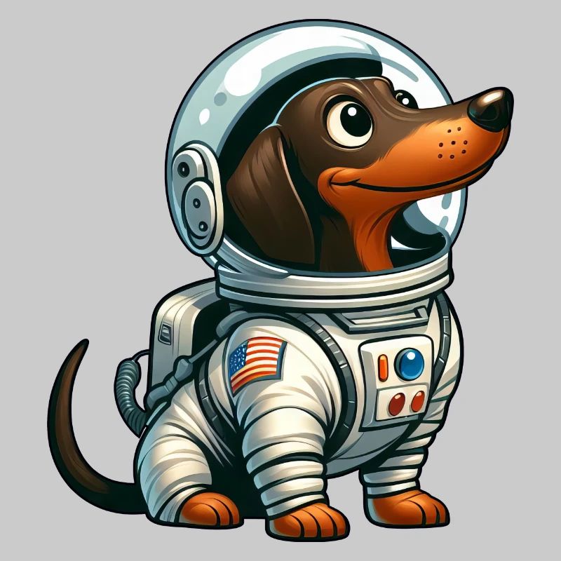 Teckel astronaute dans l’aventure spatiale