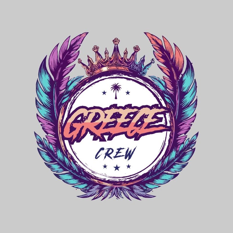 Grèce Crew Coloré