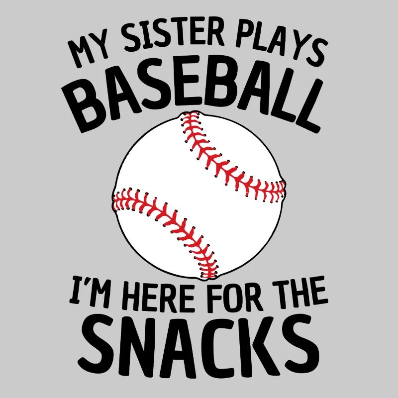 Drôle de conception de sœur de baseball