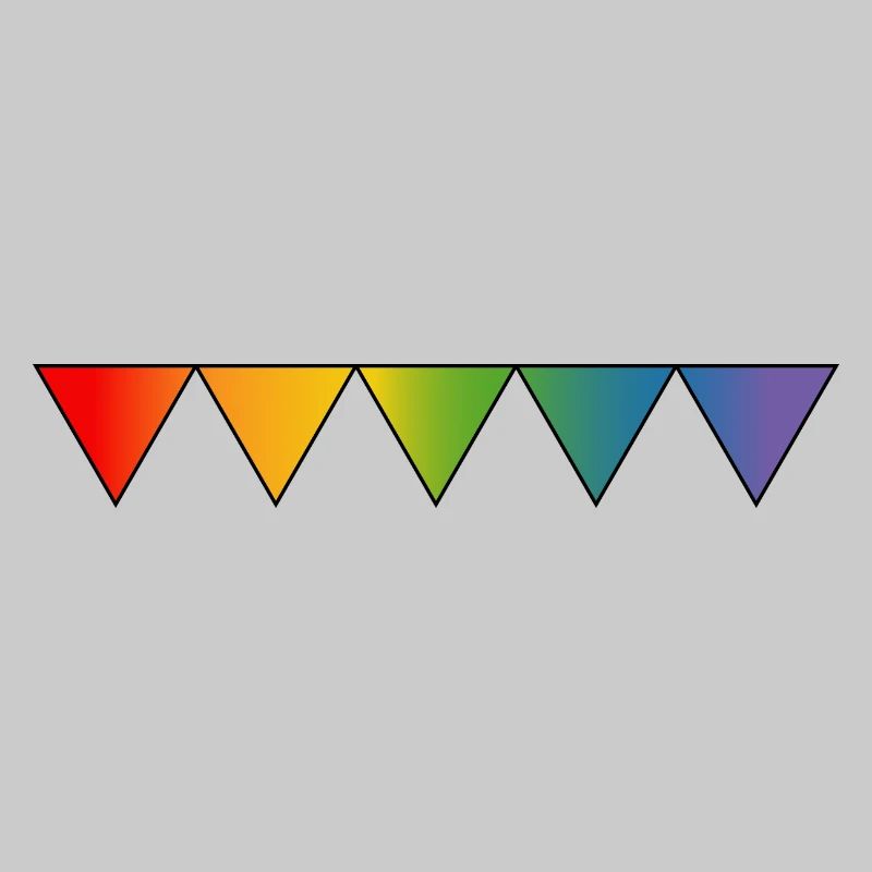 Triangles queer arc-en-ciel