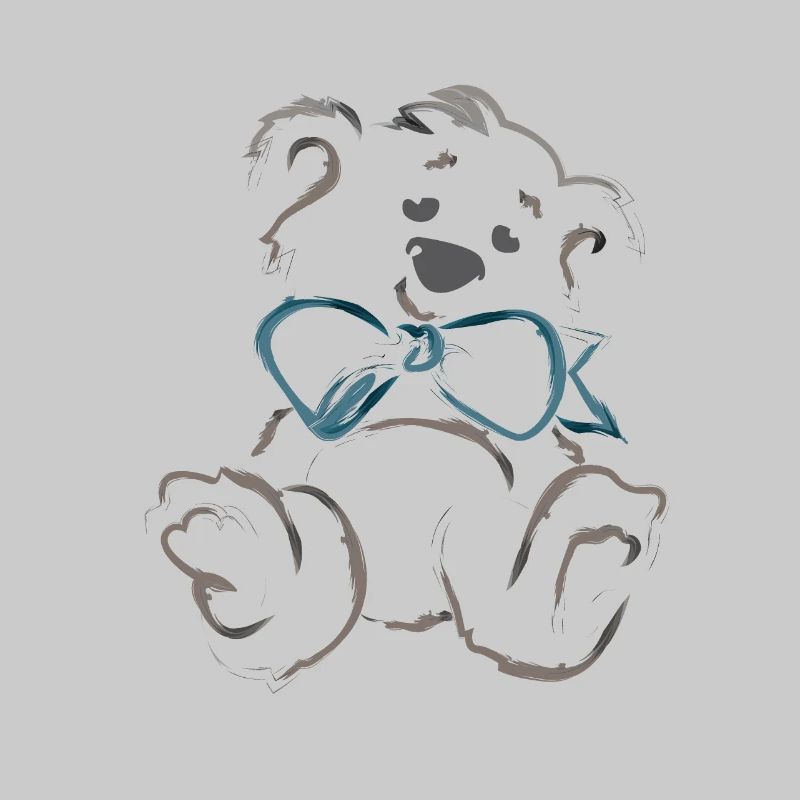 Teddy bear with bow