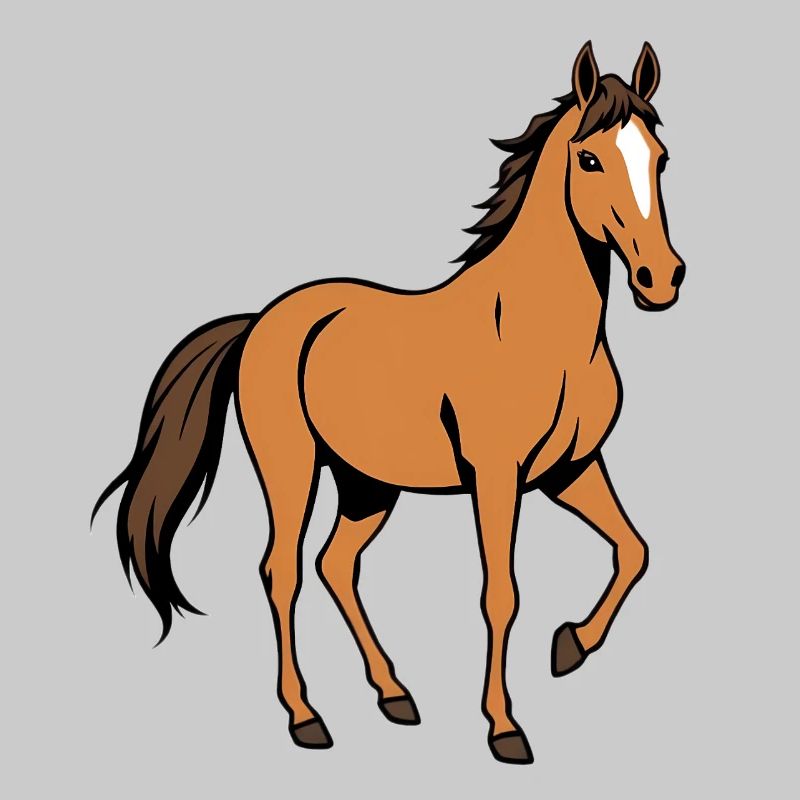 Braunes Pferd