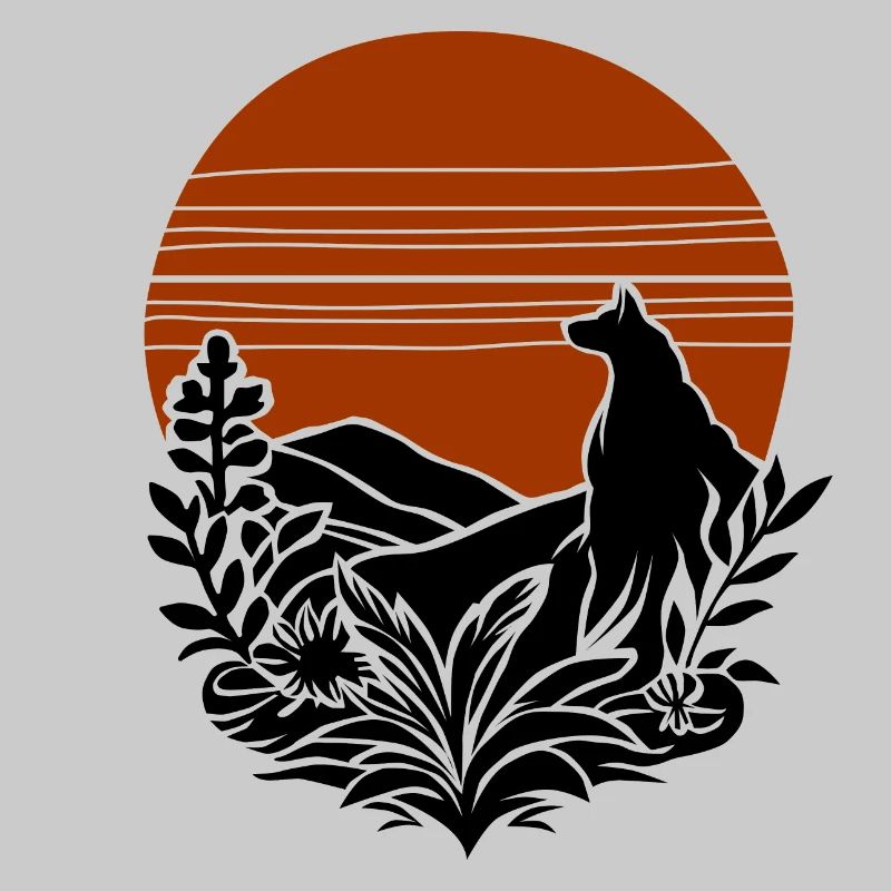 vintage wolf