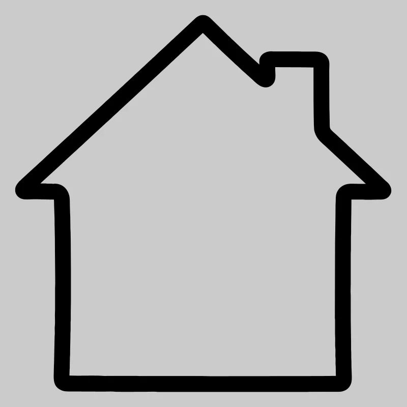 Logo simple de la maison