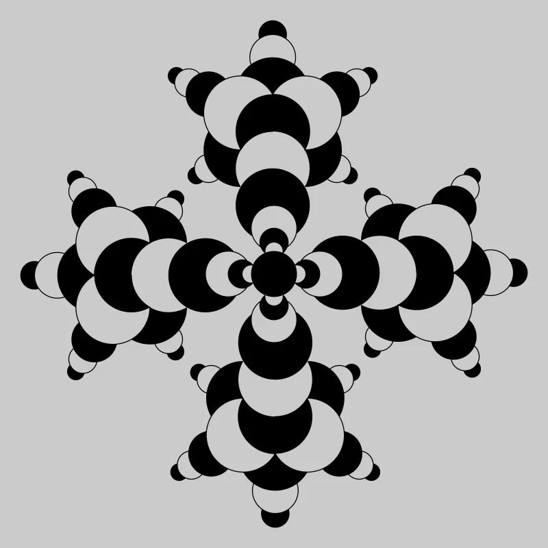 Fractal Molecule Crop Circle