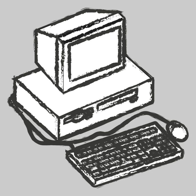 T shirt pc computer vintage computer gift idea