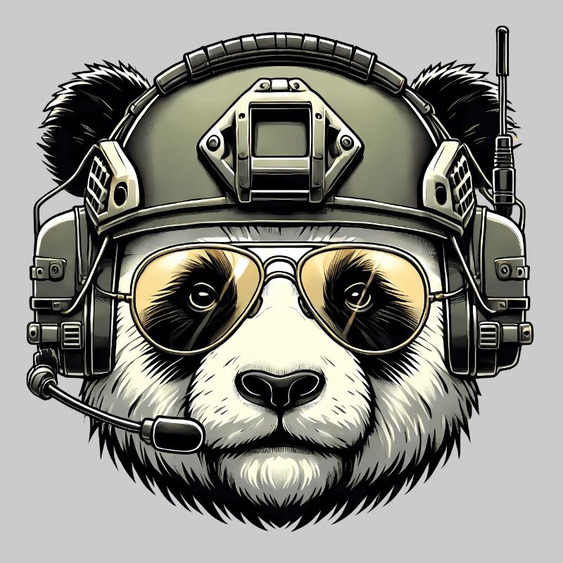 Panda Military Army Design