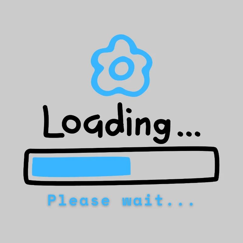 Blue Bloom Loading Icon