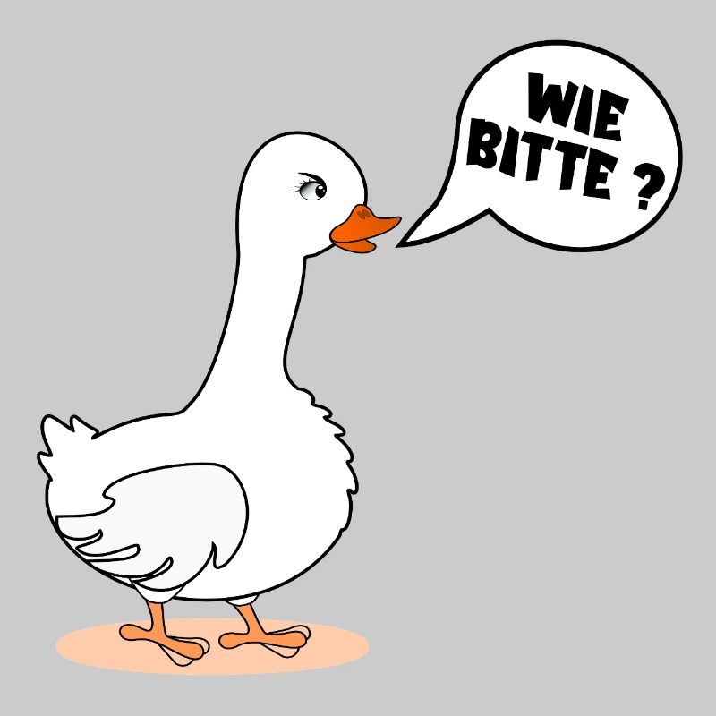 SELF-CONFIDENCE GOOSE AS PLEASE