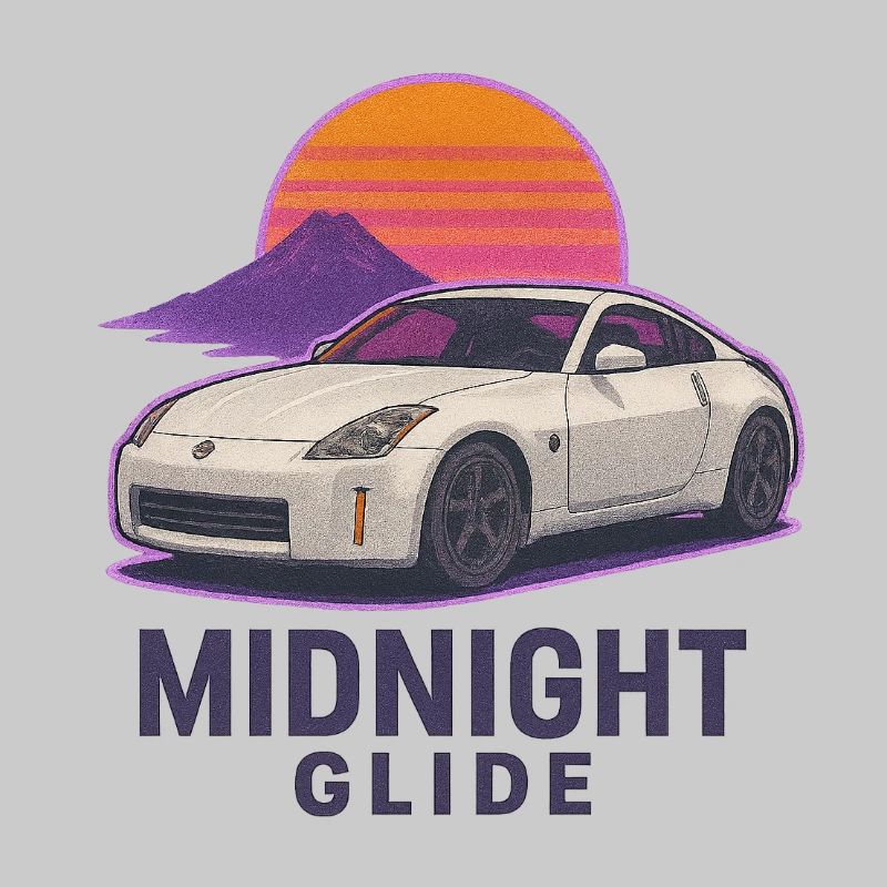 Midnight Glide Retro Sunset Auto