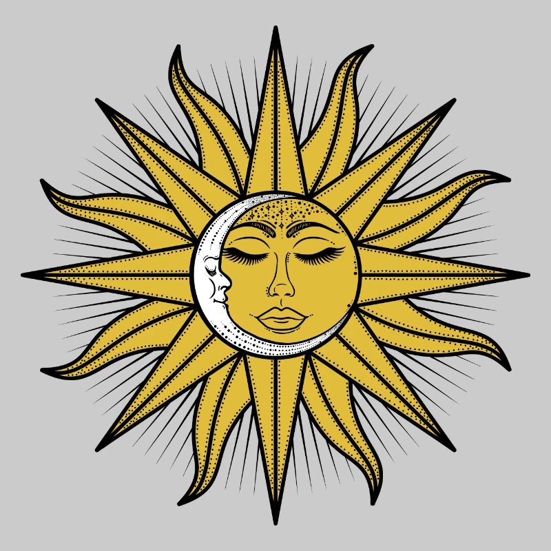 Le soleil et la lune endormis