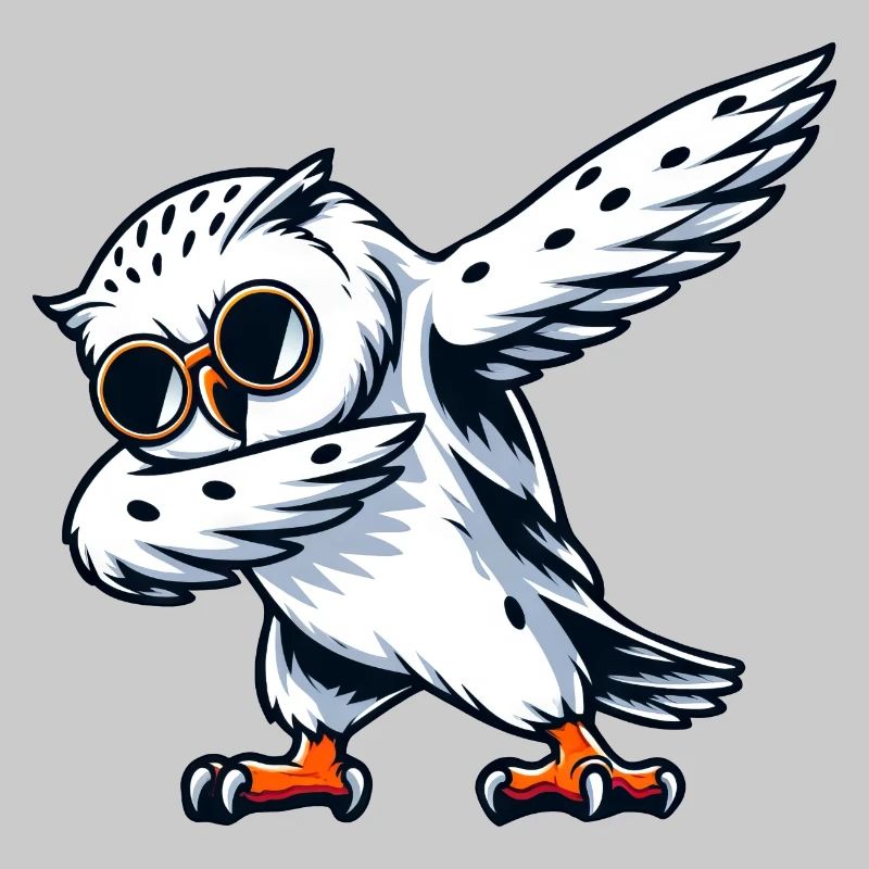Harfang des neiges cool Dabbing Pose