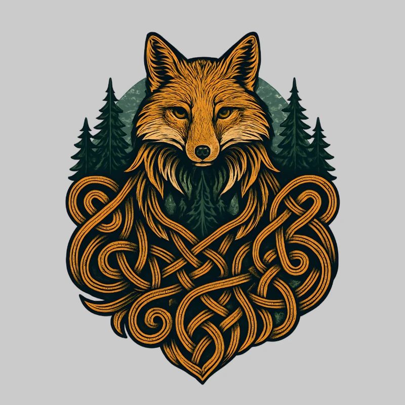 Fox in Knotted Artificial Forest