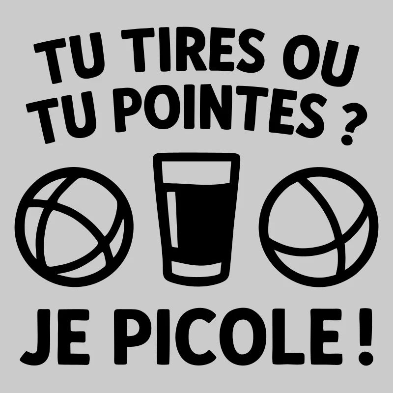 Du schießt oder du zeigst, ich trinke Humor-Petanque