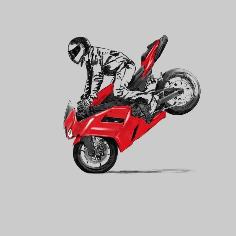 motorcycle stunt