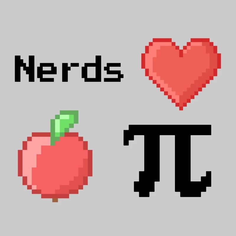 Les nerds adorent Apple Pi Pi Dictons Math S Pixel