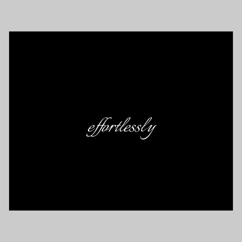 Effortlessly Elegant Script Typography