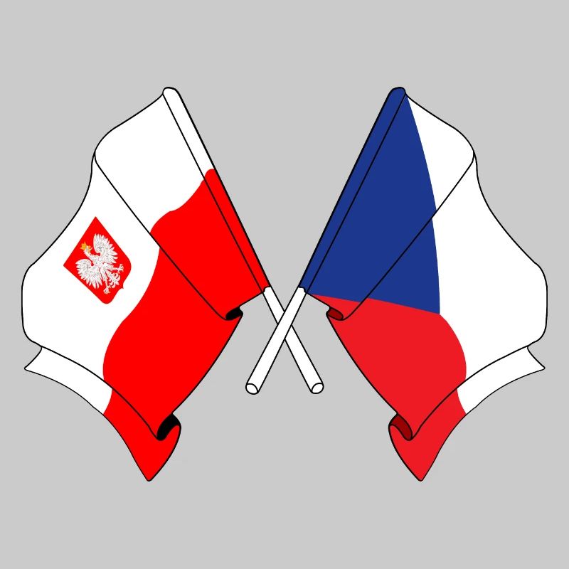 Drapeau Pologne, République tchèque