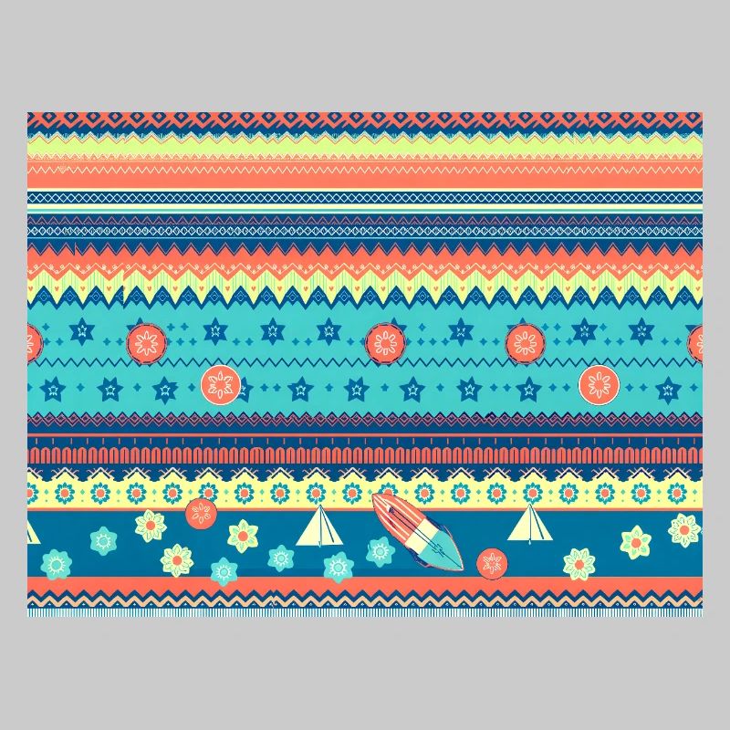 Colorful Boho Winter Pattern