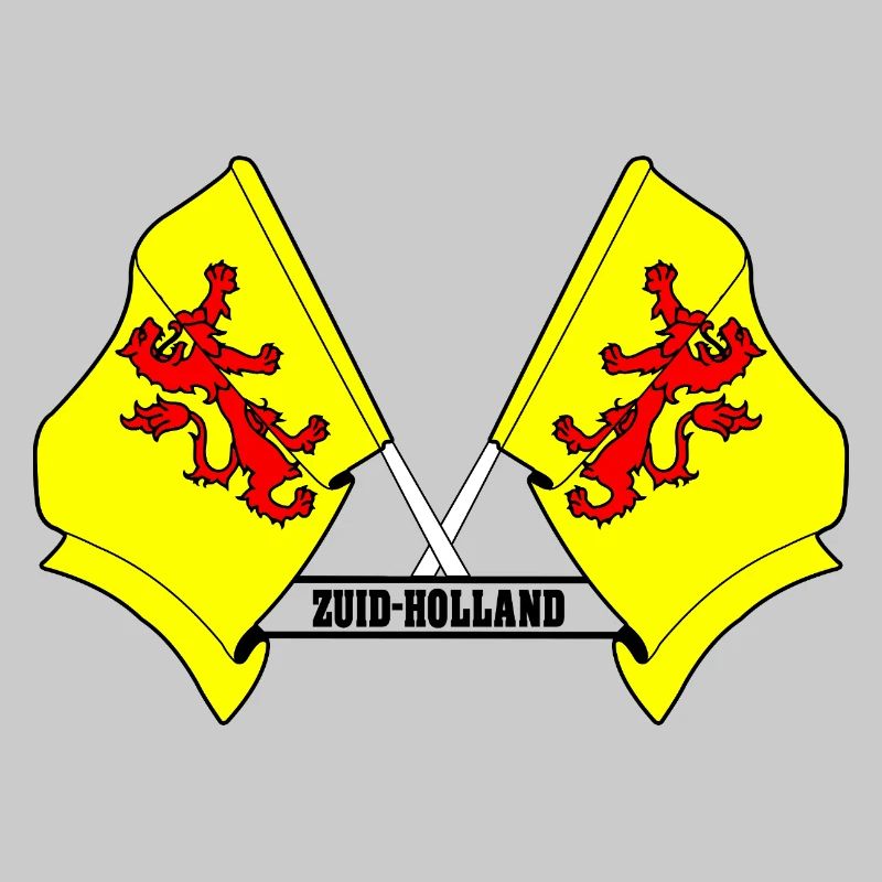 Two flags text SOUTH HOLLAND