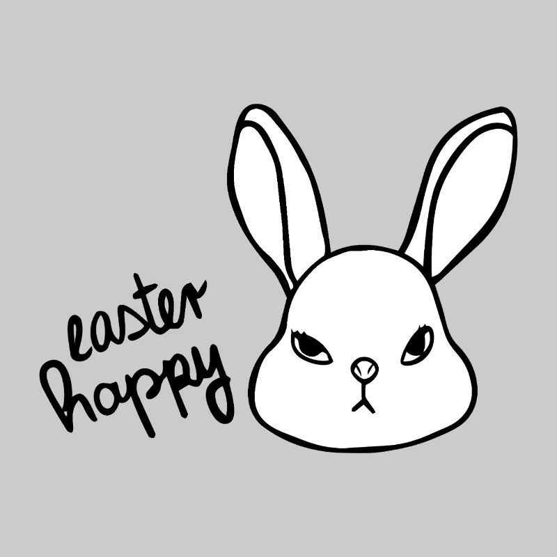 Sarcastic Easter Bunny - Easter Happy Bunny