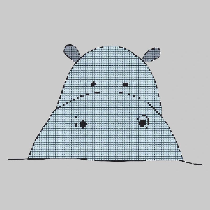 Pixel-friendly hippo