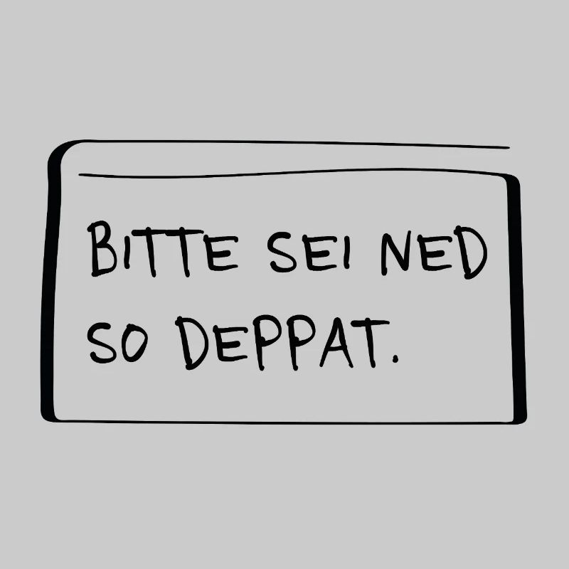 Please be ned so stupid – Cheeky dialect saying