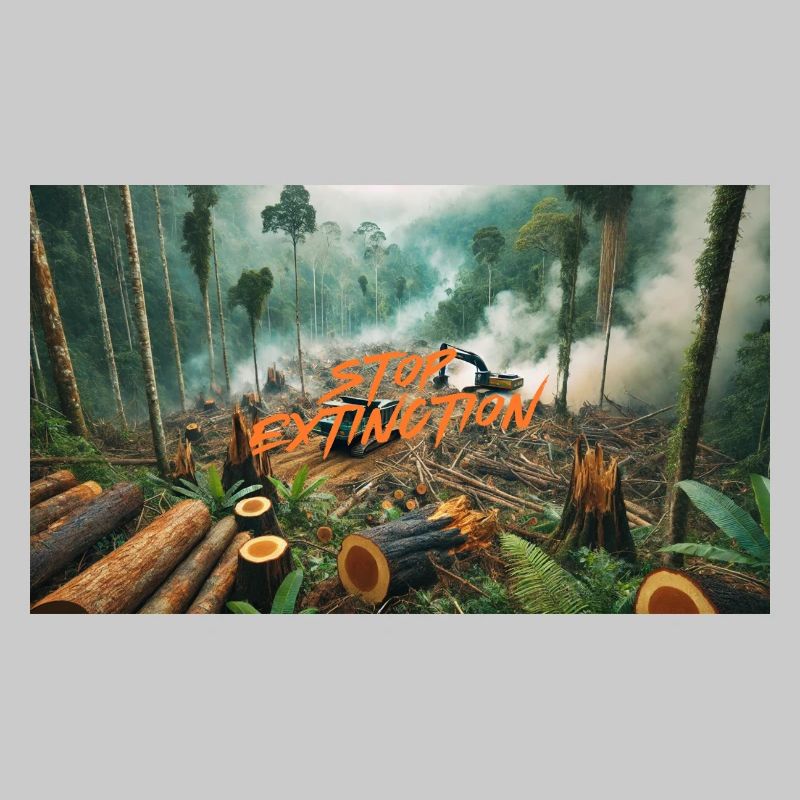 Stop Extinction: Waldschutz Design
