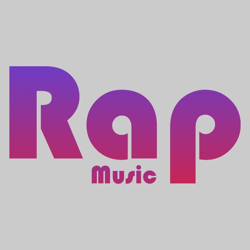 Musique rap de conception de texte vibrante