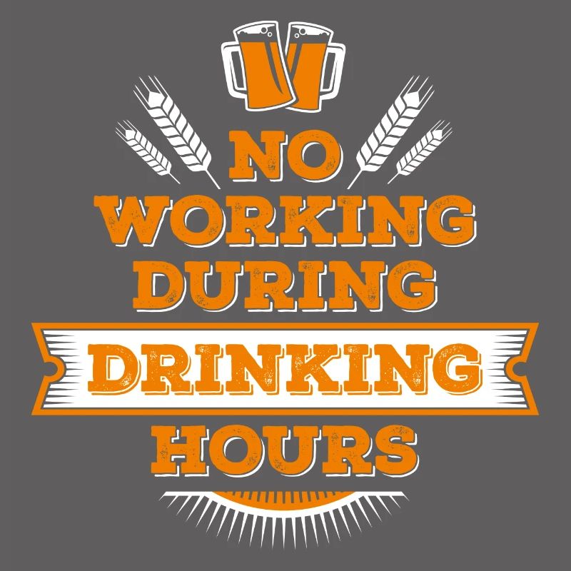 no working during drinking hour Freizeit Bierpause