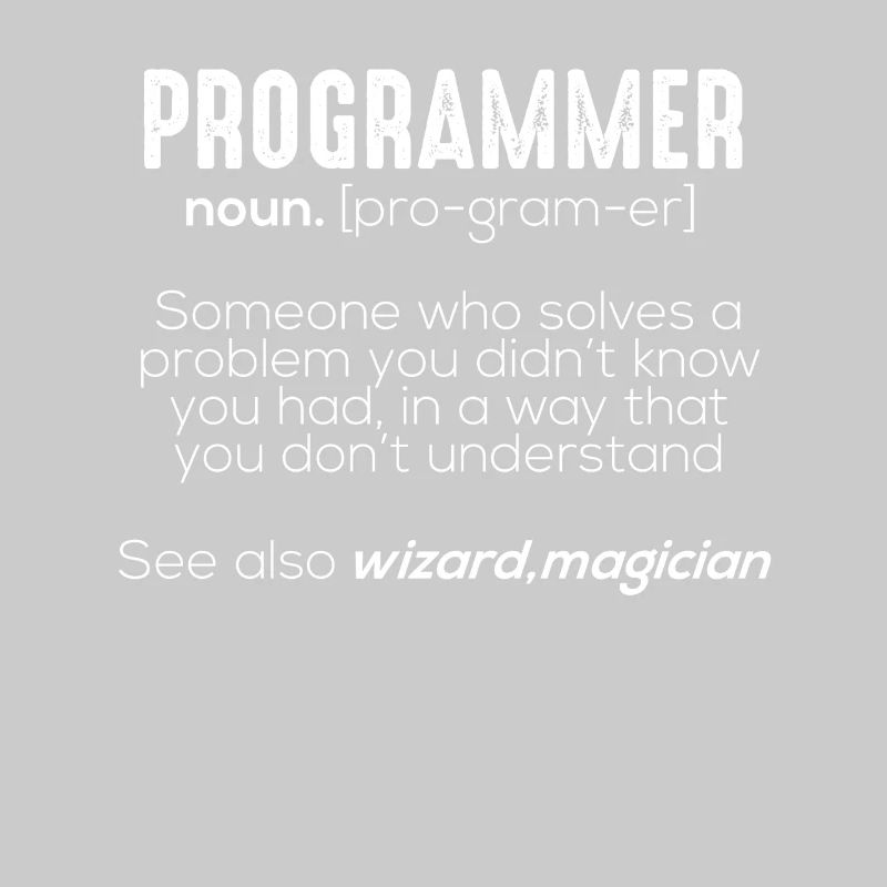 Signification drôle programmeur