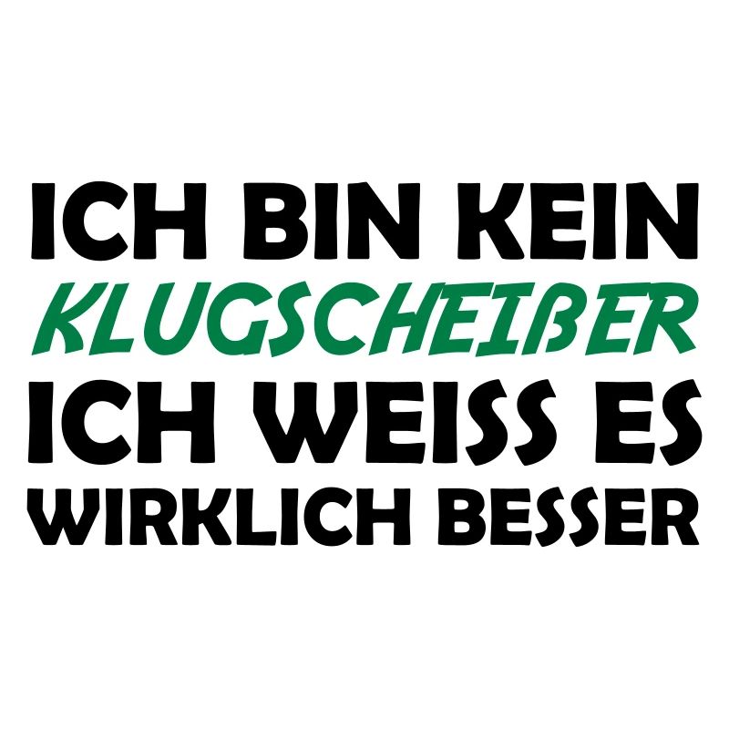 Bin kein klugscheißer