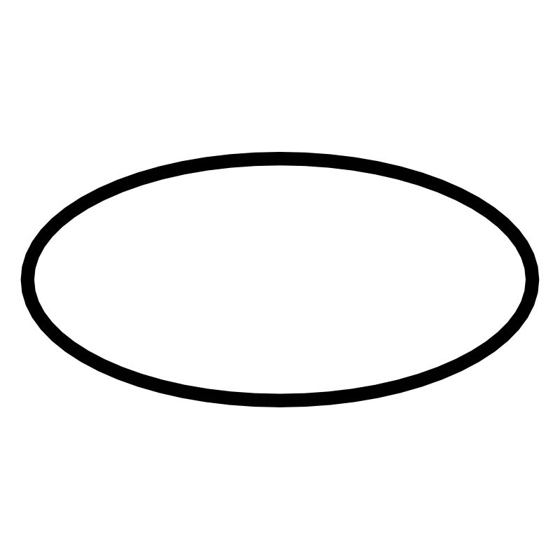 Math symbol - ellipse