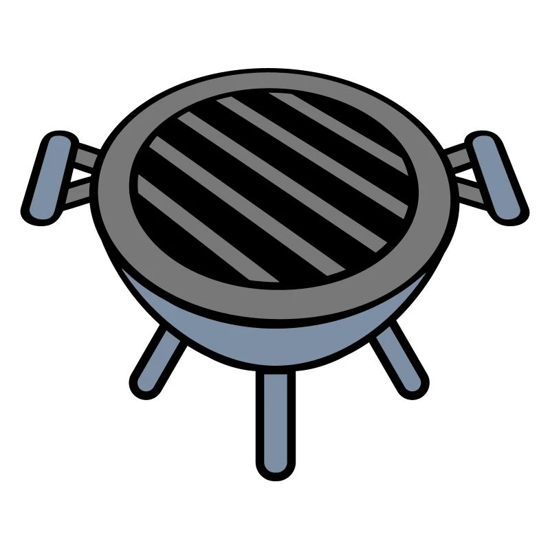 Runder kleiner Kohlegrill Barbecue