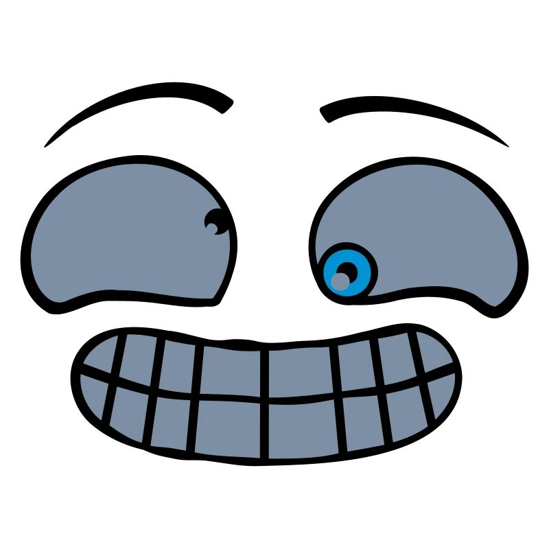 Visage grimace effronté