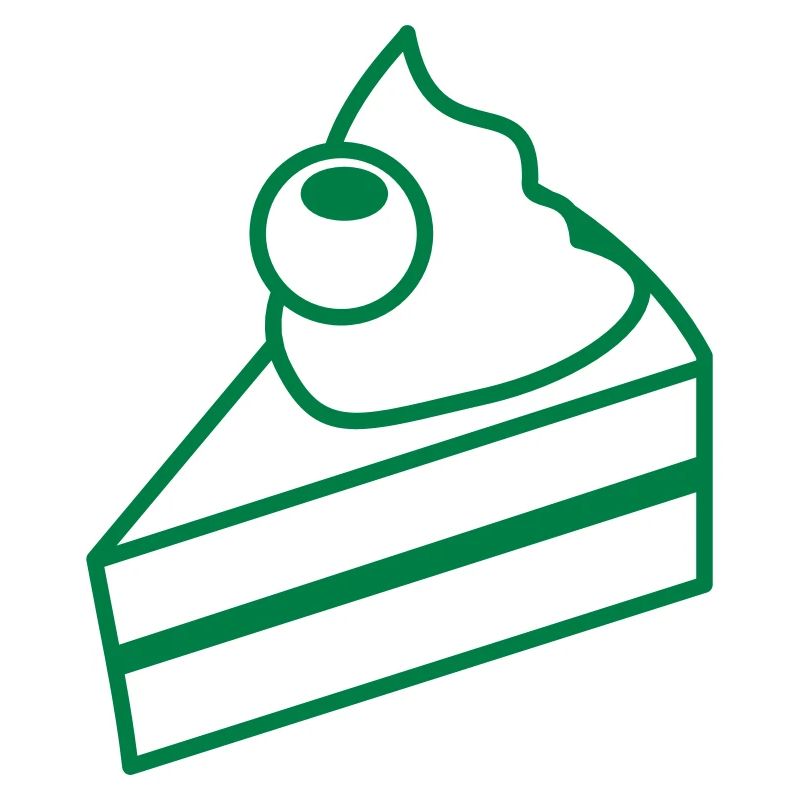 Cute little cake slice down