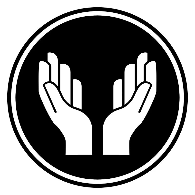 symbole d'icône mains