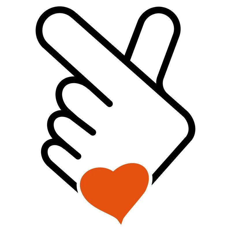 Corée v doigt, vague ou main coréenne. k-pop