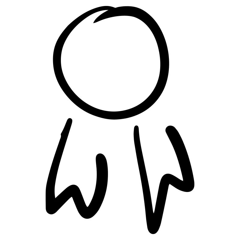 Badge carré / Modèle de commande. Griffonner.