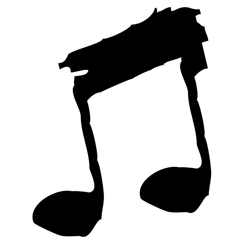 Huitièmes de notes effilochées | Graphique vectoriel