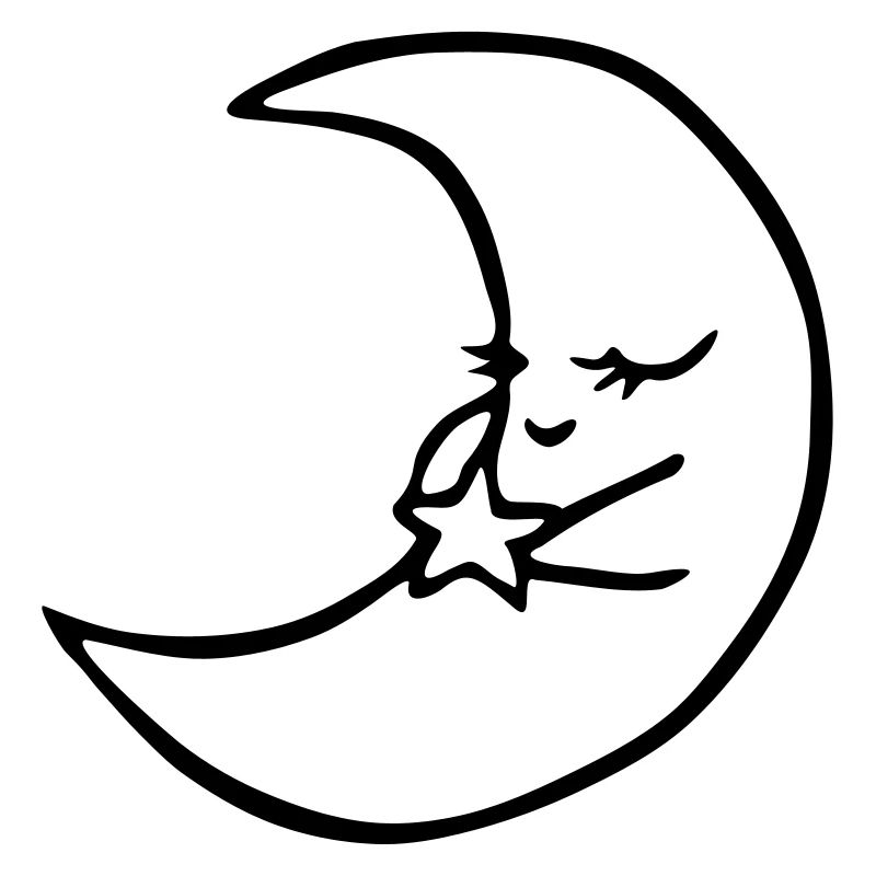 Lune avec étoile