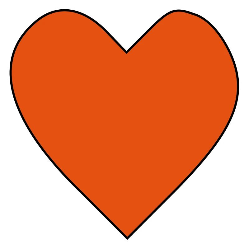 Big red heart. Heart