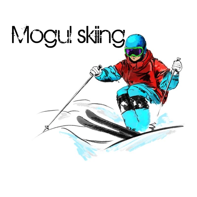 Mogul skiing