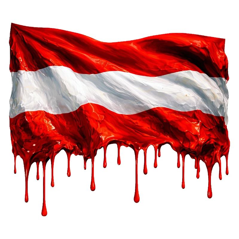 Austrian flag in bright colours