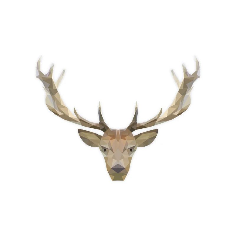 Low Poly Hirsch