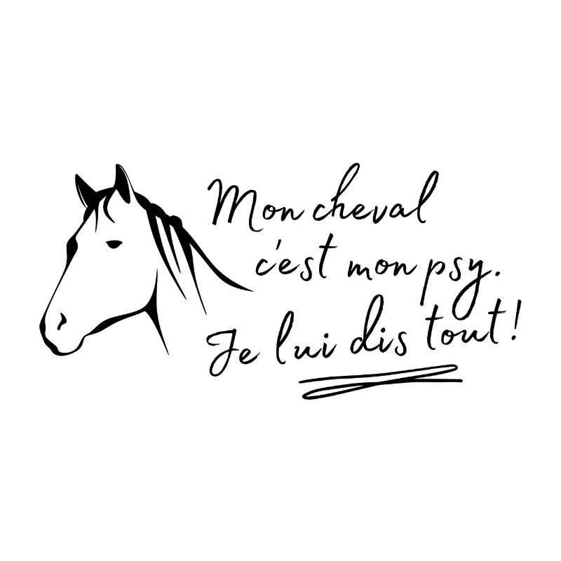 Mon cheval c'est mon psy Je lui dis tout