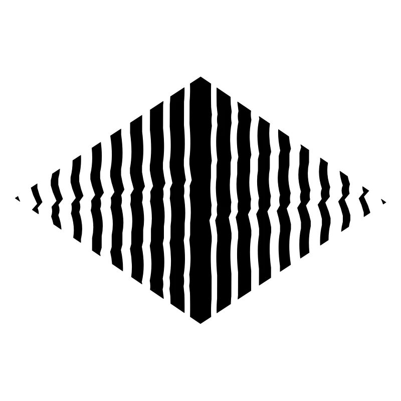 Rhombus shape line pattern many strokes