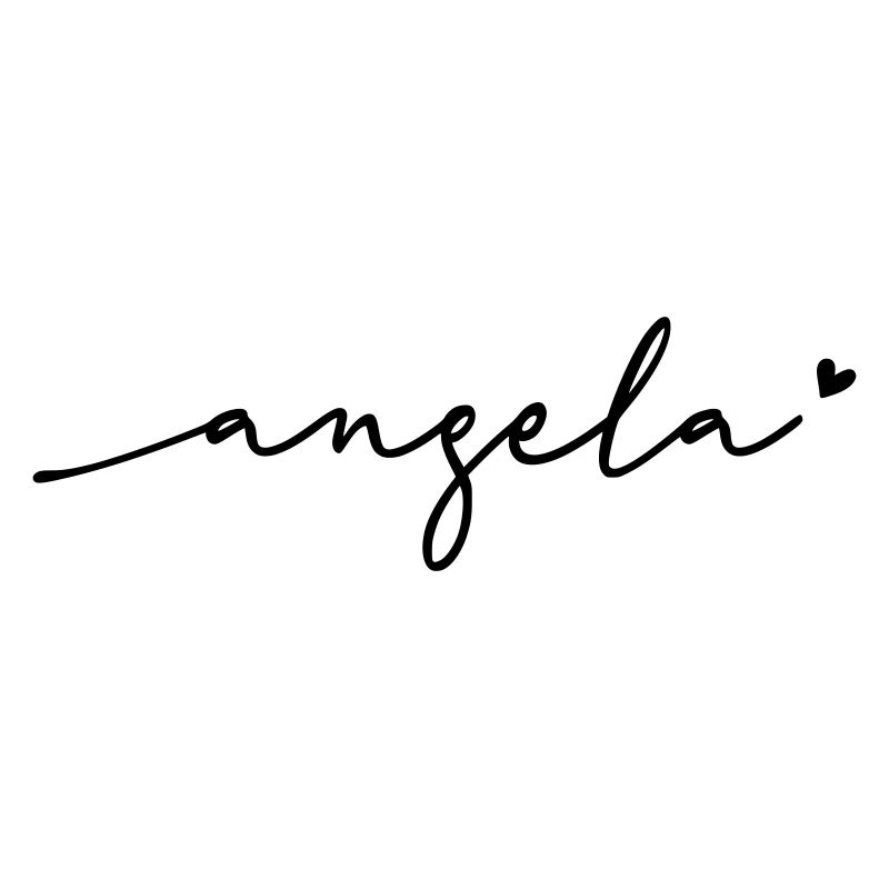 Angela Cursive Name