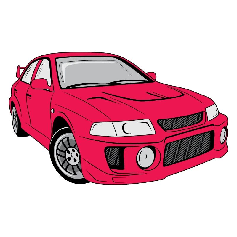 Retro rotes Auto