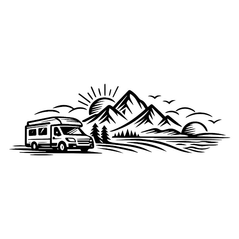 Campingauto Landschaft